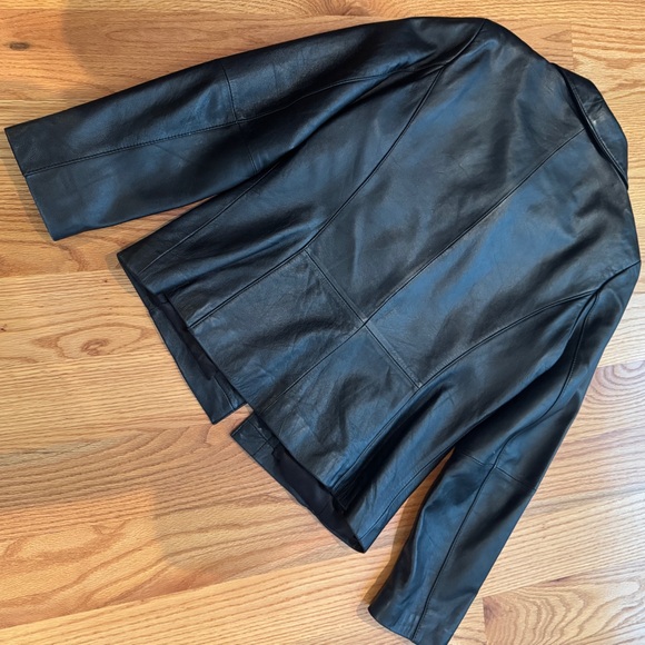 New York & Company Black Leather Jacket - Picture 6 of 6